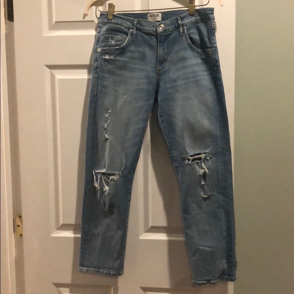 Agold ripped jeans
